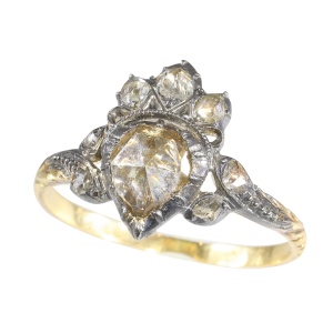 Crowned Heart: An 18th-Century Rococo Diamond Ring of Rare Beauty